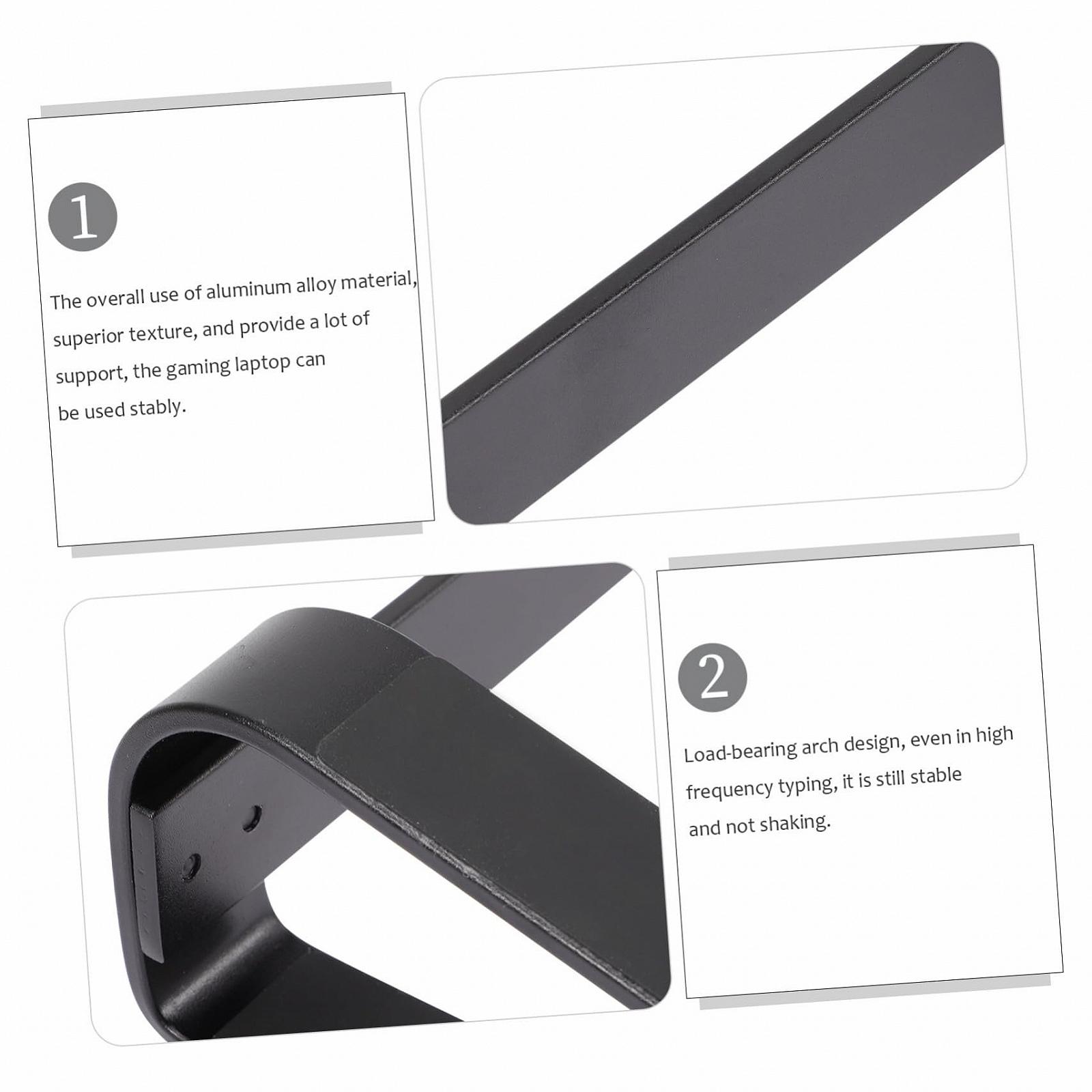 Підставка для ноутбука алюмінієва ергономічна зі стабільною вантажопідйомністю для ноутбуків з вентильованим дизайном міцна, фото №9 Підставка для ноутбука алюмінієва ергономічна зі стабільною вантажопідйомністю для ноутбуків з вентильованим дизайном міцна, фото №9