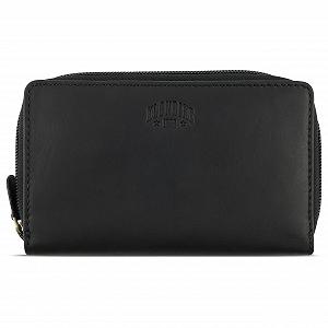 Кошелек KLONDIKE 1896 Rush AVA Женский длинный кошелек RFID Кожа КРС Черный, Ретро - Фото 1