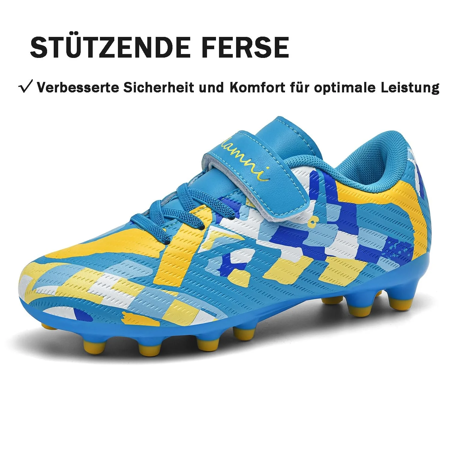 Футбольные бутсы Детские Легкие Дышащие для мальчиков и девочек Удобные Нескользящие Прочные с шипами для тренировок, фото №4