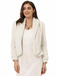 Женская зимняя куртка Allegra K Укороченная - Фото 1