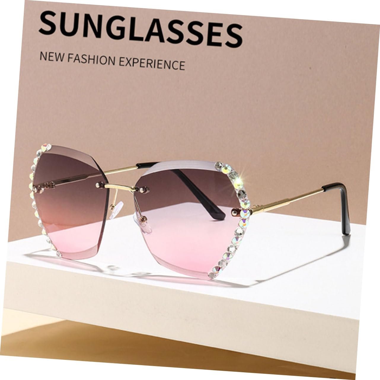 Сонцезахисні окуляри Без оправи PACKOVE Miss Рожевий, 3 шт, фото №3