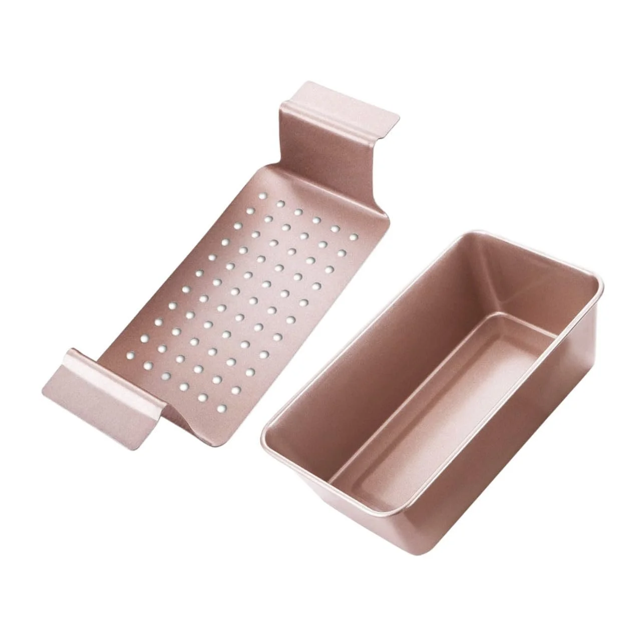 Форма для выпечки хлеба Veemoon Rose Gold углеродистая сталь с антипригарным покрытием большая розовая позолота, фото №1