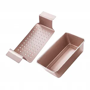 Форма для выпечки хлеба Veemoon Rose Gold углеродистая сталь с антипригарным покрытием большая розовая позолота - Фото 1