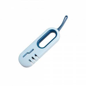 Точильный камень Портативный кухонный настольный ручной Нескользящий Синий synthetic.ua - Фото 1