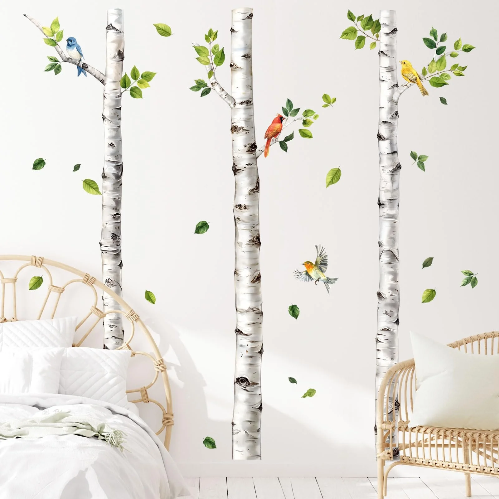 Наклейка на стіну Supzone Берези 174 см, фото №7