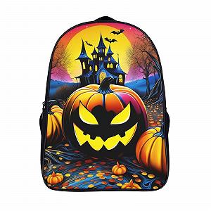 Шкільний рюкзак DPEOANEBN Pumpkin Halloween Дитячий для хлопчиків дошкільного та молодшого шкільного віку 40 x 28 x 16 см, Стиль - Фото 1