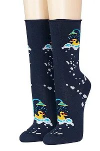 Шкарпетки Cronert Showering Duck 18938 Жіночі з закоченим краєм - Фото 1