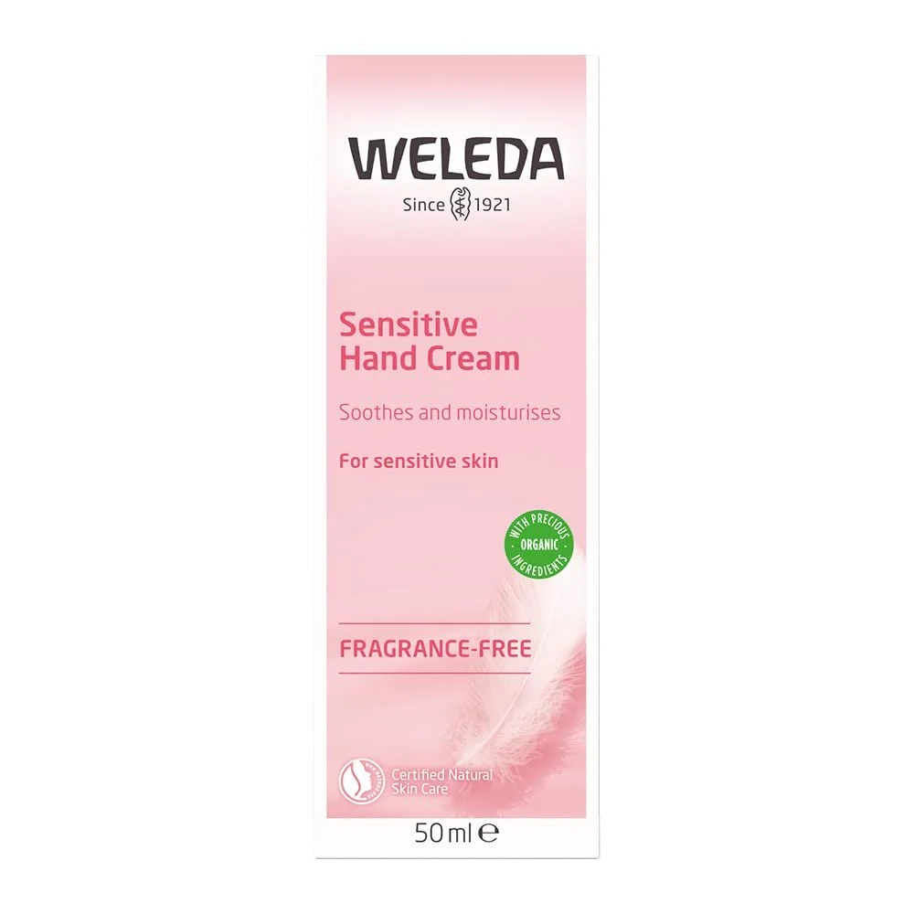 Крем для рук WELEDA Organic Sensitive Без запаху з олією жожоба та кокосовою олією, фото №1