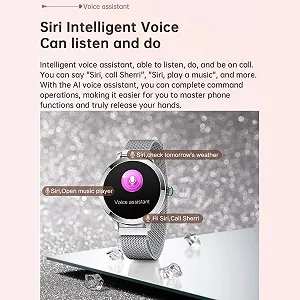 Смартчасы для женщин Серебристый synthetic.ua - Фото 1