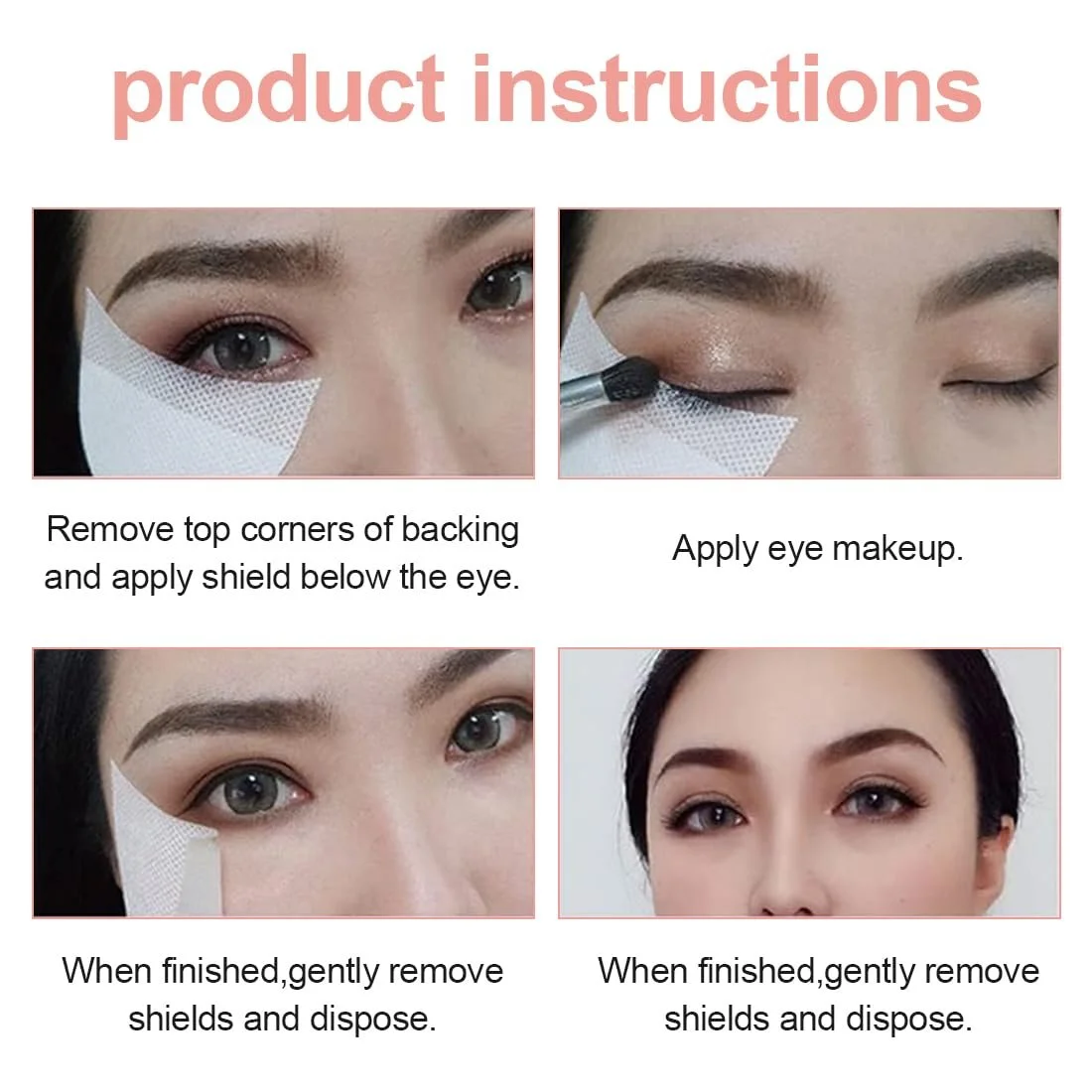 Трафарети ZOKJSW 100 штук тіні для очей, фото №5