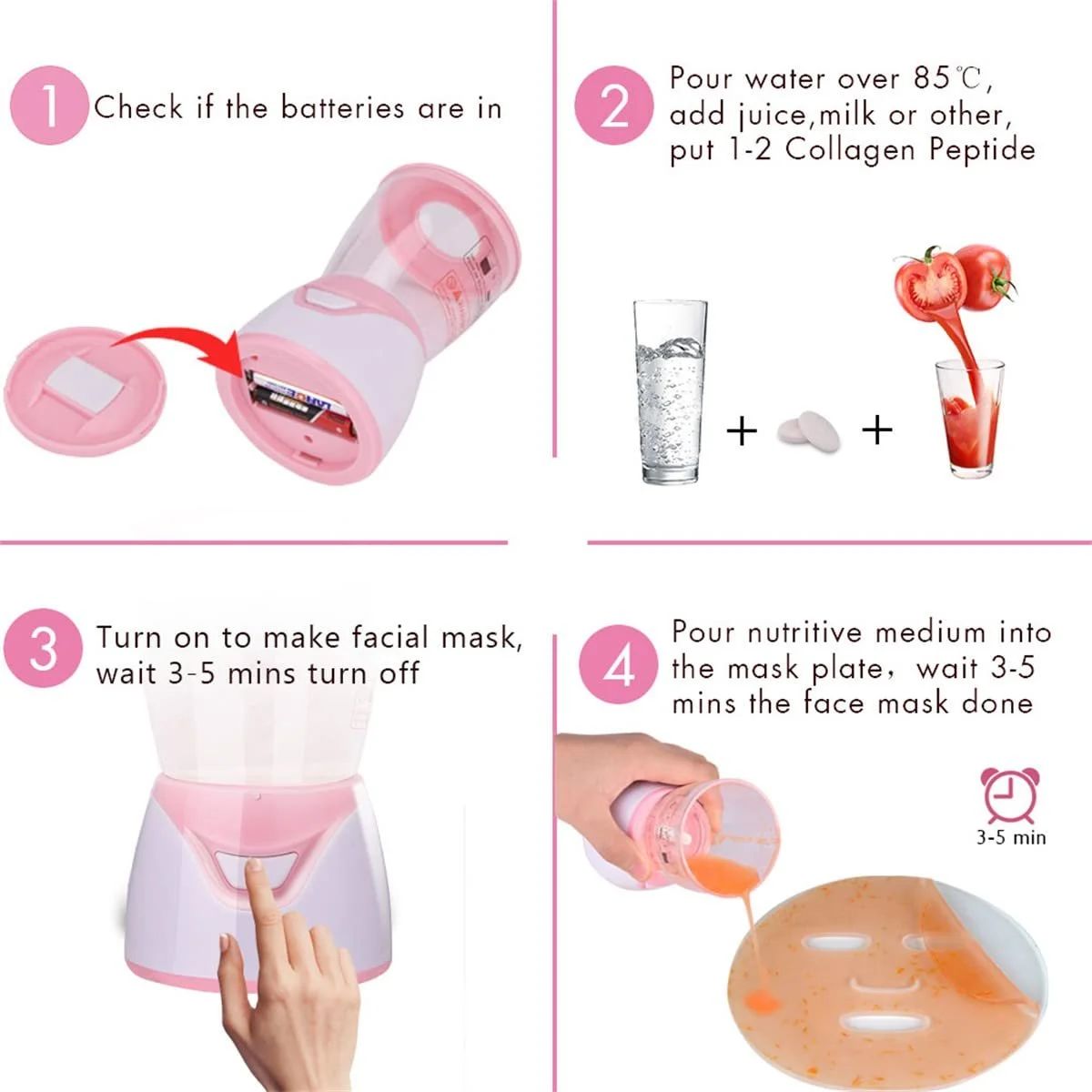 Маска для обличчя Scosao, машина для виготовлення масок з натуральних фруктів та овочів, фото №6 Маска для обличчя Scosao, машина для виготовлення масок з натуральних фруктів та овочів, фото №6