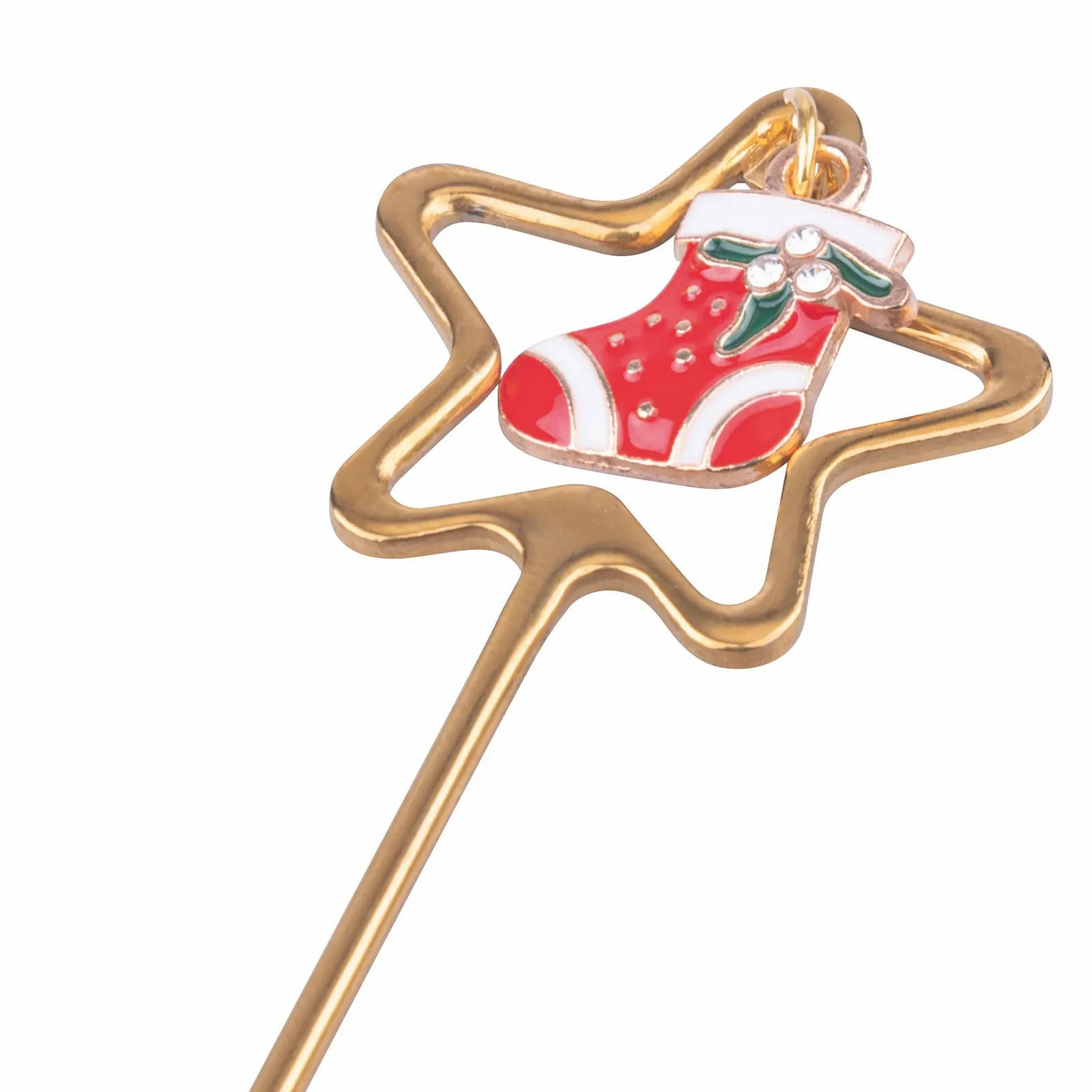 Чайные ложки с подвесками 4 шт Gold Christmas, фото №4