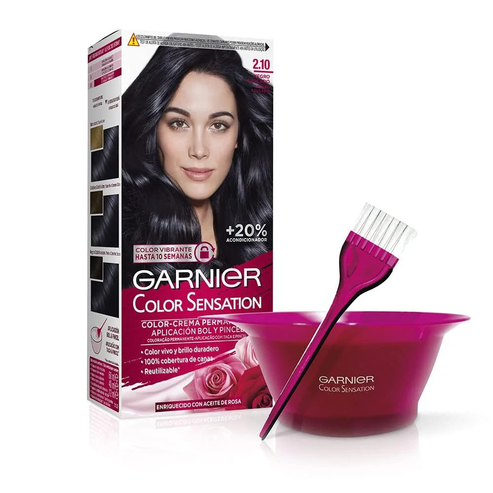Фарба Garnier Color Sensation 2.10 Синьо-чорний, 3 шт, фото №3