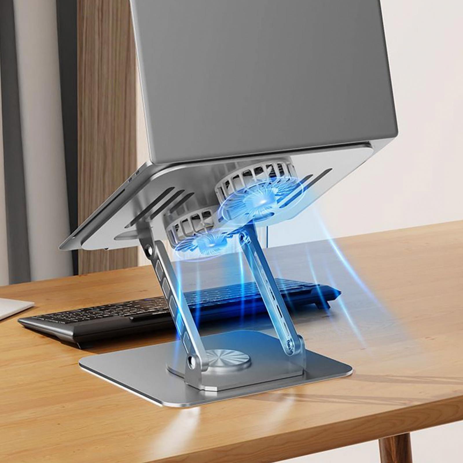 Подставка для ноутбука - Охлаждающая подставка для книг, 24 x 20 x 7 см, Регулируемый кронштейн из углеродистой стали | Складная подставка для компьютера, Профессиональное использование для дома, общежития U, фото №4