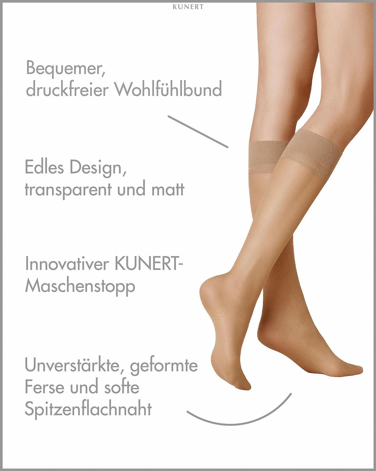 Жіночі шкарпетки до коліна KUNERT Chinchillan Run Stop 20 Denier, фото №2