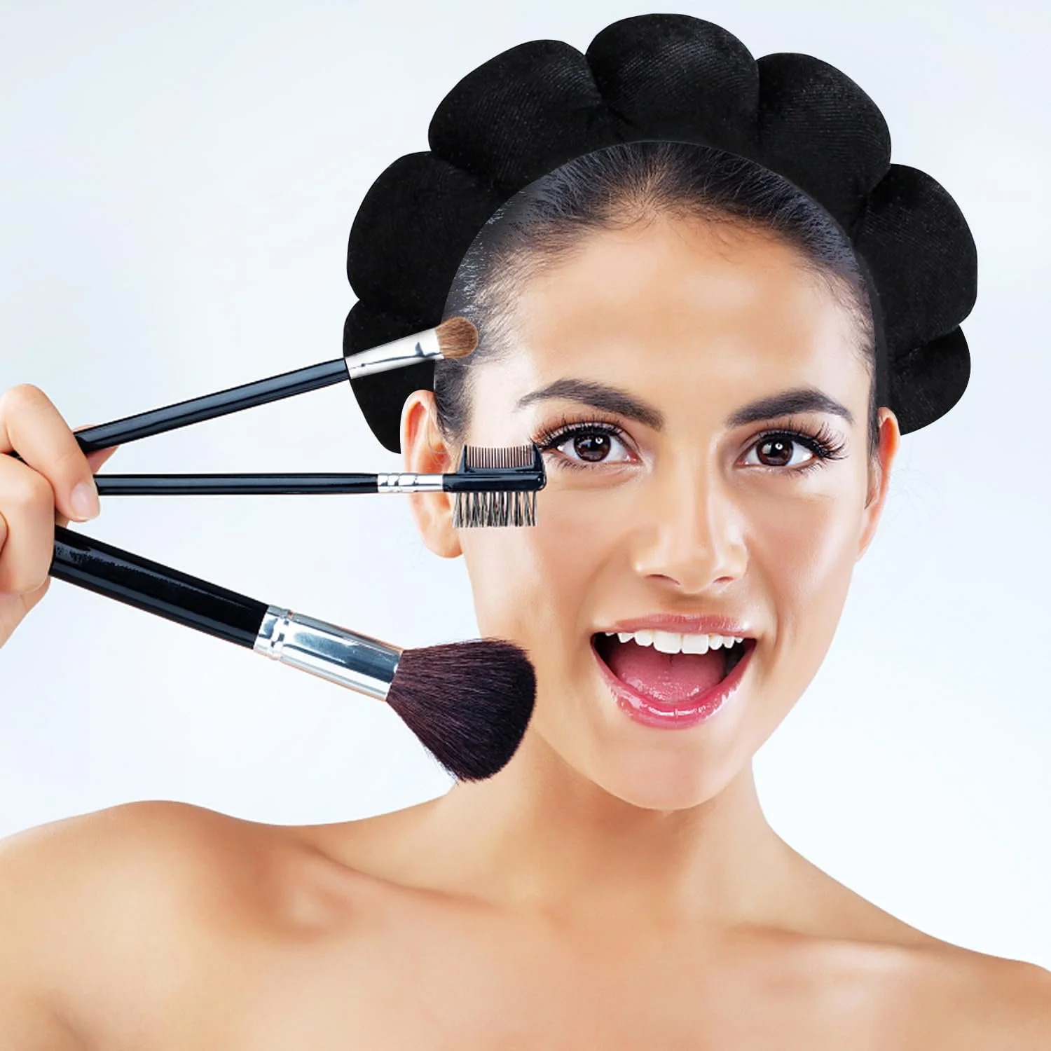 Набір косметичних обручів для волосся 2 шт, фото №4