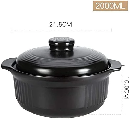 Кастрюля керамическая dtkmkj, глиняный горшок, терракотовая 2 л, фото №7