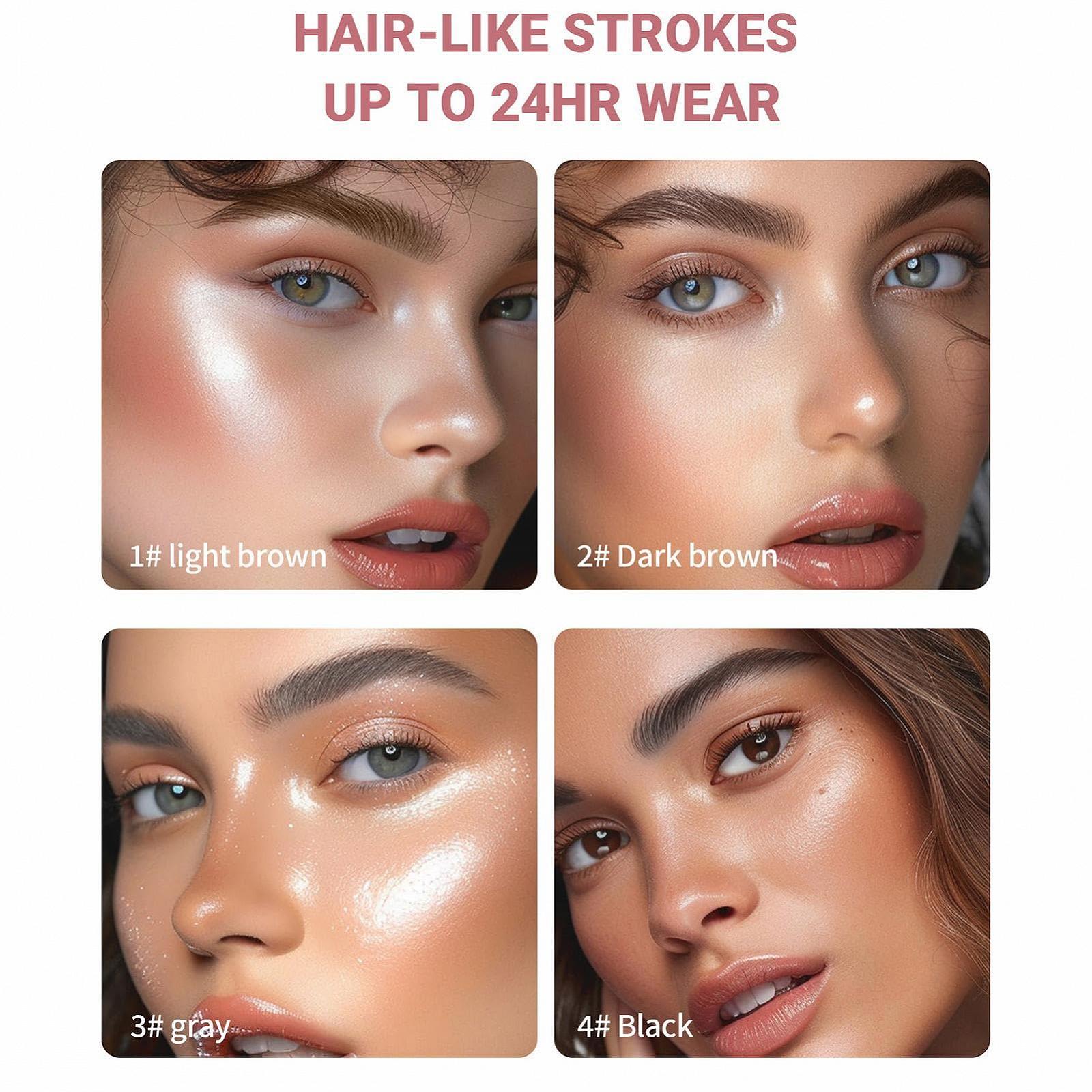 Олівець для брів 3D з 4-ма вилковими наконечниками Пакунок з 4-х, фото №4 Олівець для брів 3D з 4-ма вилковими наконечниками Пакунок з 4-х, фото №4