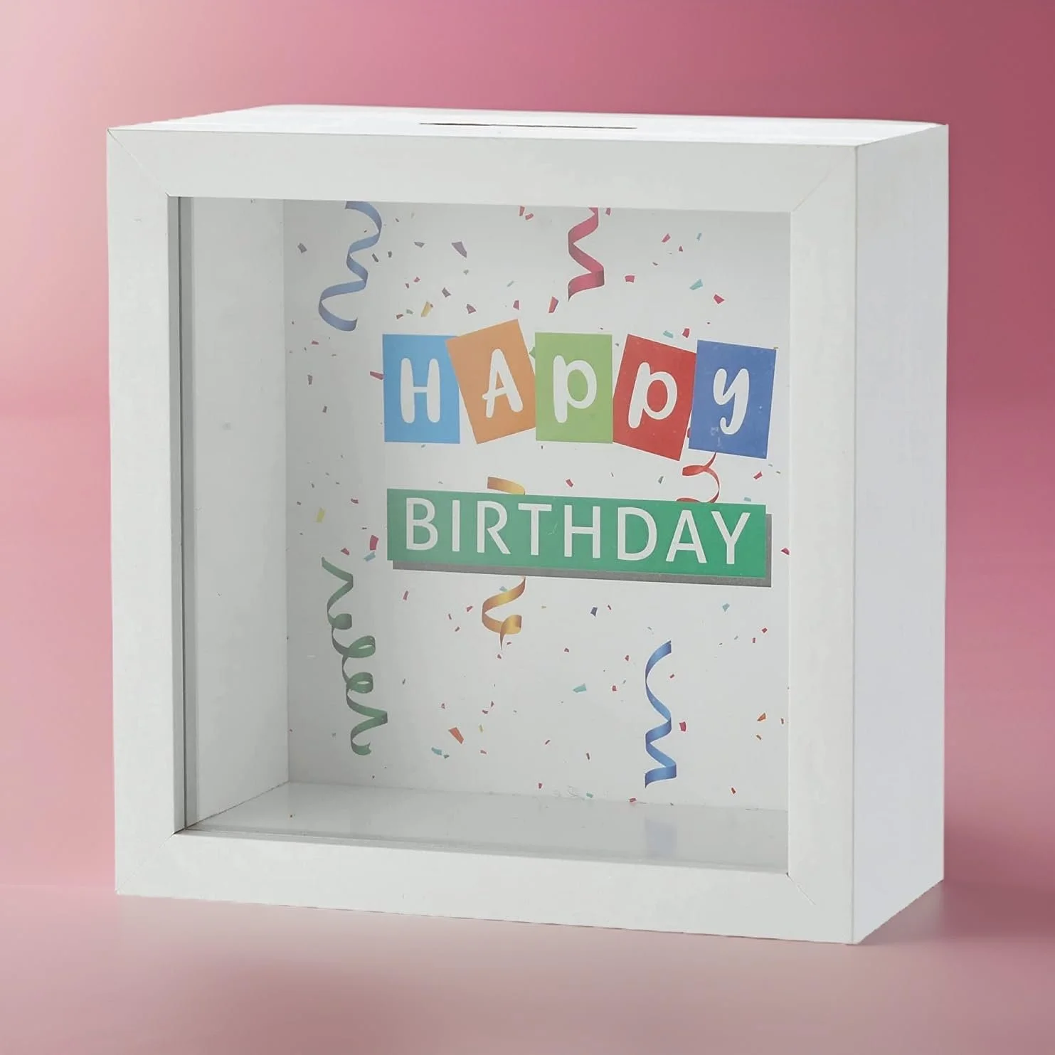 Скарбничка MC-Trend Happy Birthday дерев'яна для подарунка, фото №2