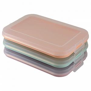 Контейнери для нарізки Набір 3 шт BPA-Free Пластикові Кольорові - Фото 1