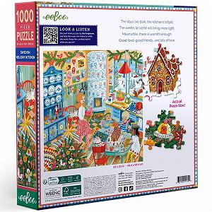 Пазл Eeboo Swedish Holiday Kitchen Шведская праздничная кухня 1000 элементов 58,5 x 58,5 см synthetic.ua - Фото 1