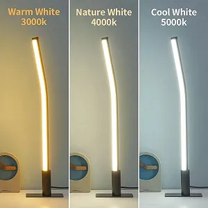 Світлодіодна настільна лампа Minimalist з магнітною основою 3 кольори 9 рівнів яскравості Чорна 44 см synthetic.ua - Фото 1