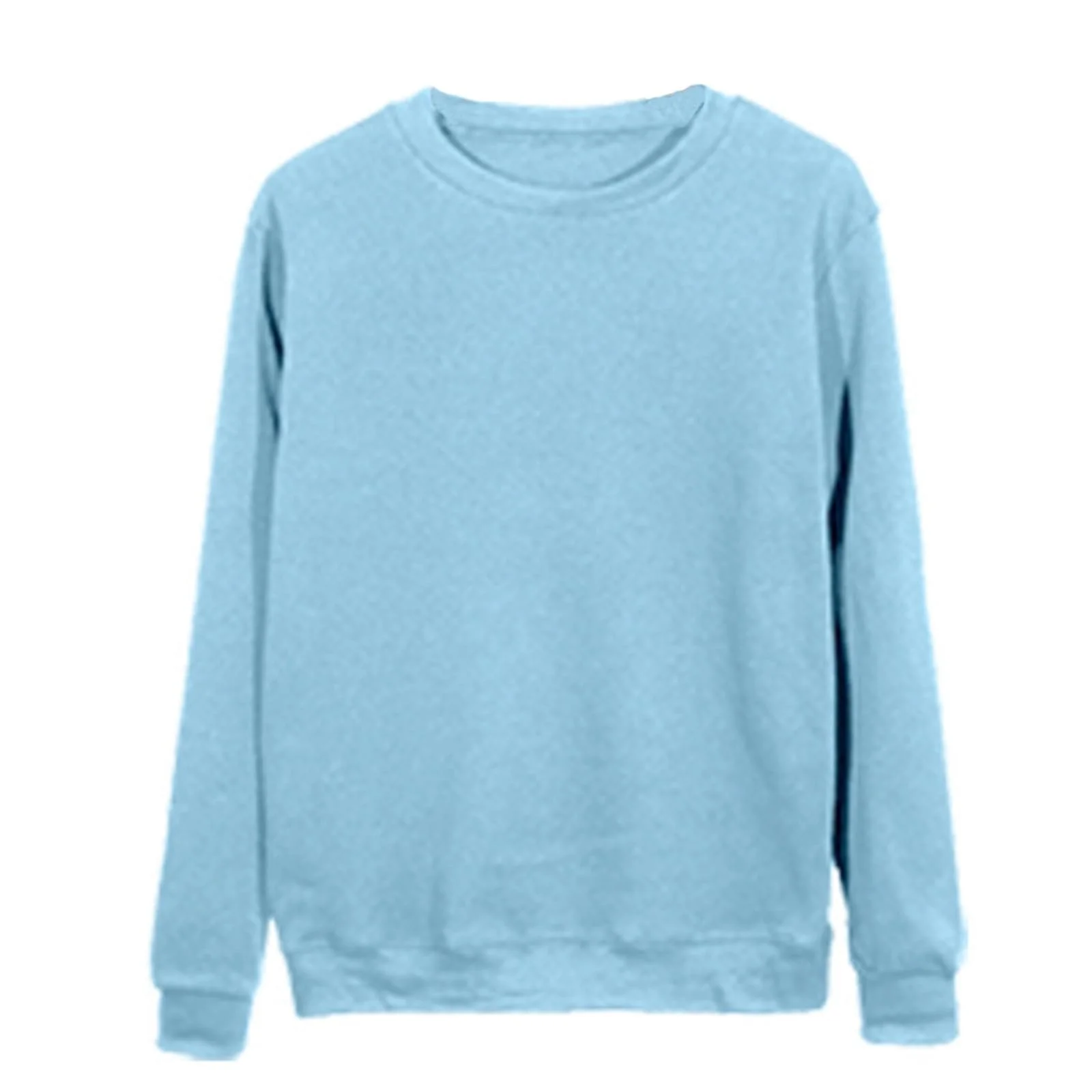 Женский свитер NZYIHAO Oversize, однотонный, с длинными рукавами, легкий, удлиненная рубашка, большие размеры, с круглым вырезом, удобный, для девушек-подростков, без капюшона, фото №4