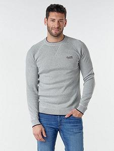 Світшот JORJOES KNIT CREW NECK 12175774 Light Grey Jack&Jones Сірий S synthetic.ua - Фото 1