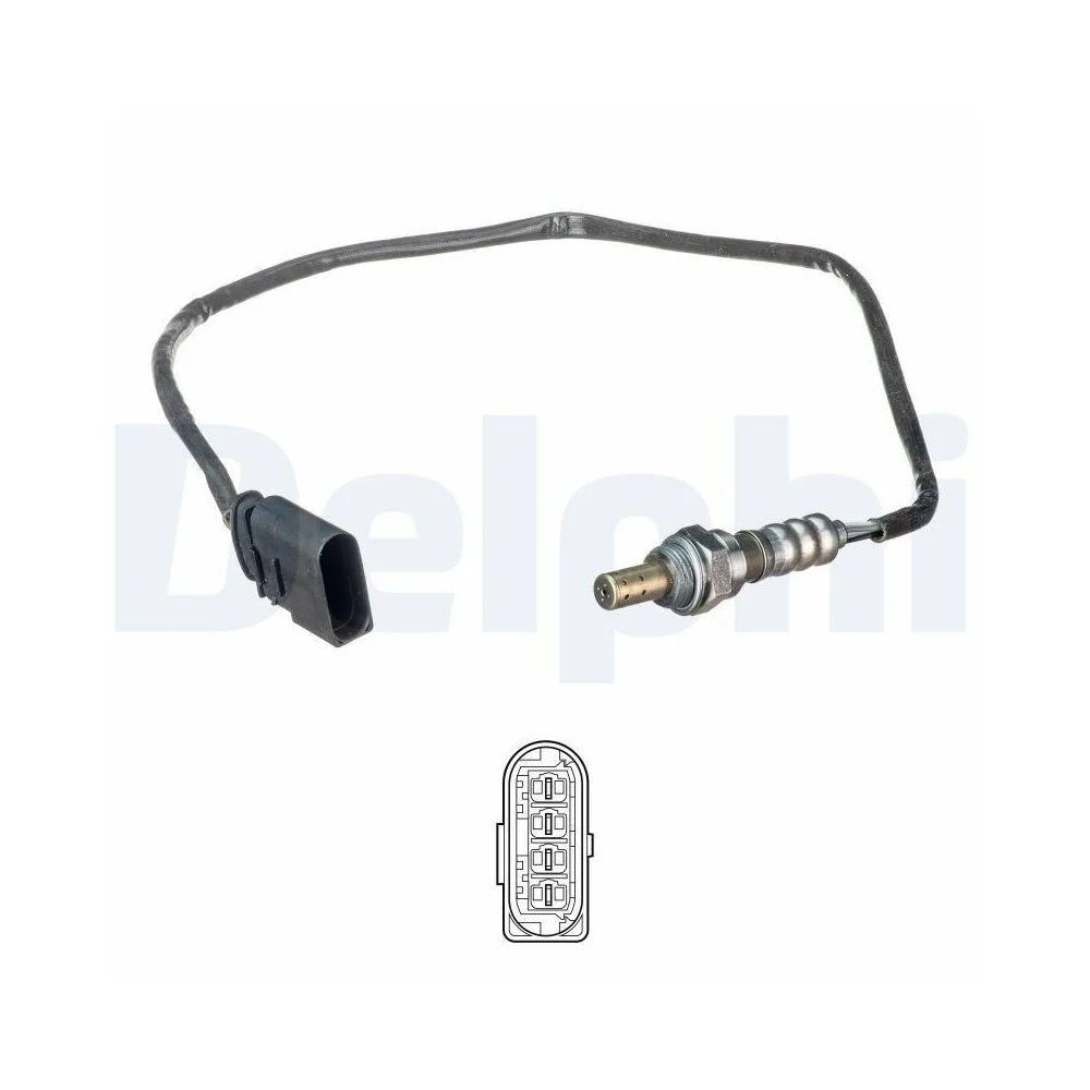 Лямбда-зонд DELPHI ES21141-12B1 для SEAT SKODA VW, перед каталізатором, фото №1