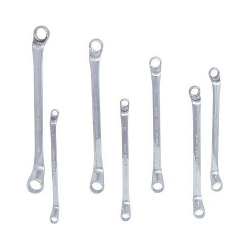 Набір накидних ключів KS TOOLS CHROMEplus 518.0847 8 шт. 6x7-20x22 мм глибокий вигин, фото №2