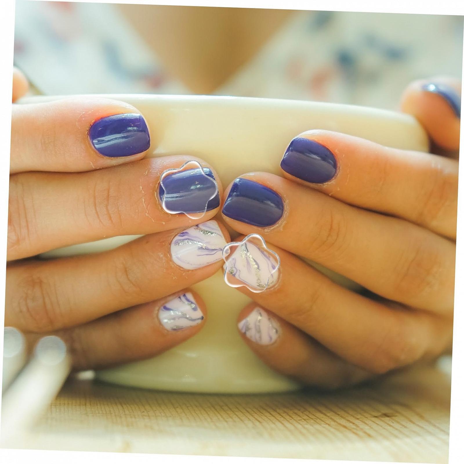 Стрази для нігтів WOONEKY Квіткові форми, різнокольорові, фото №8