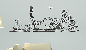 Наклейка на стіну M. Brand 130 x 49 см Чорна - Фото 1