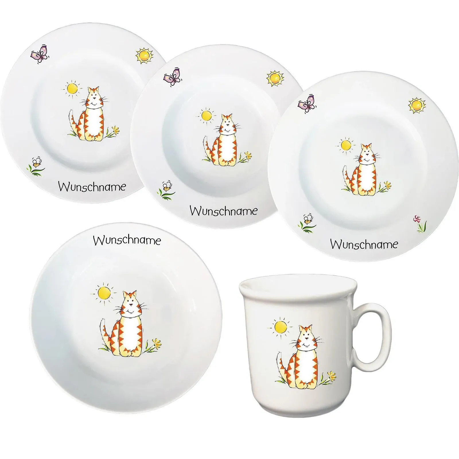 Детский Набор Посуды 5 предметов Фарфоровый, фото №1 Детский Набор Посуды 5 предметов Фарфоровый, фото №1