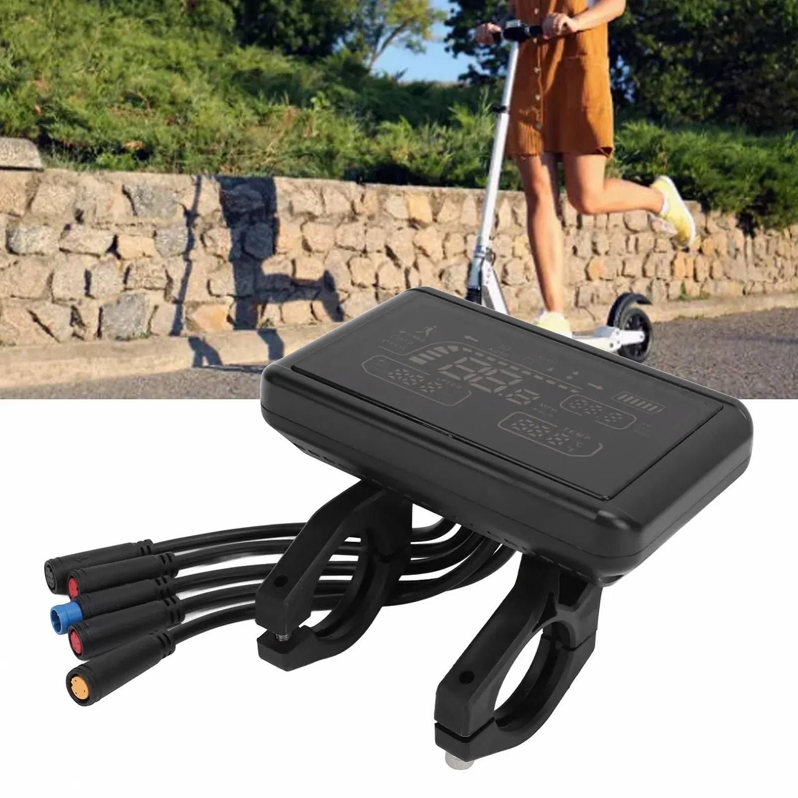 LCD-дисплей для электровелосипеда T4 5 Waterproof Plugs 0.9 Inch, фото №7