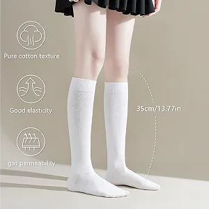 3 пари жіночих гольфів до коліна Білий synthetic.ua - Фото 1