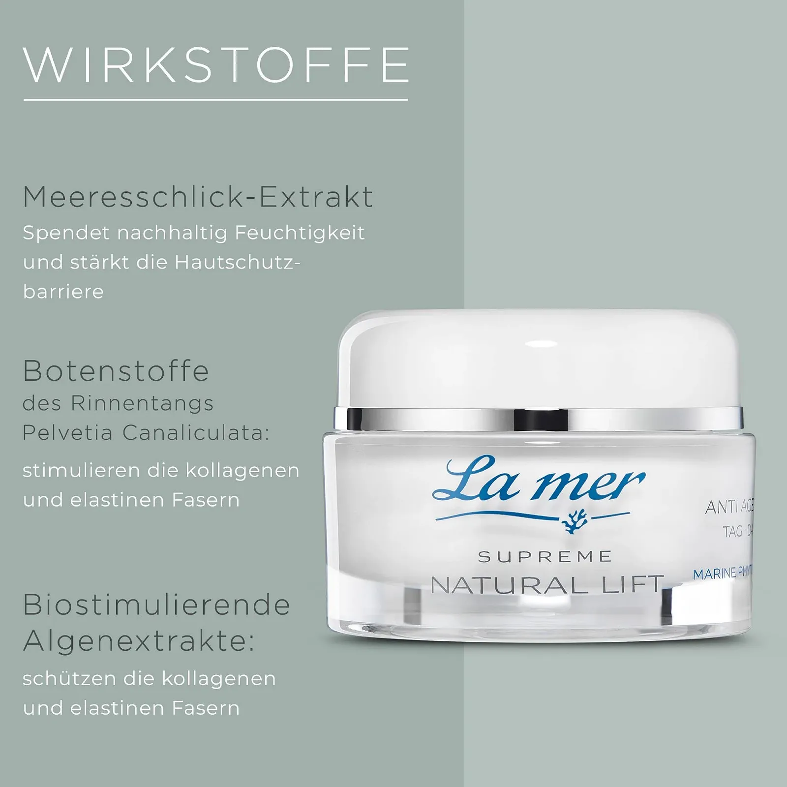 Денний крем для обличчя La mer Supreme Natural Lift Anti-Age Cream Tag з ефектом зміцнення та розгладження для всіх типів шкіри 50 мл, фото №3