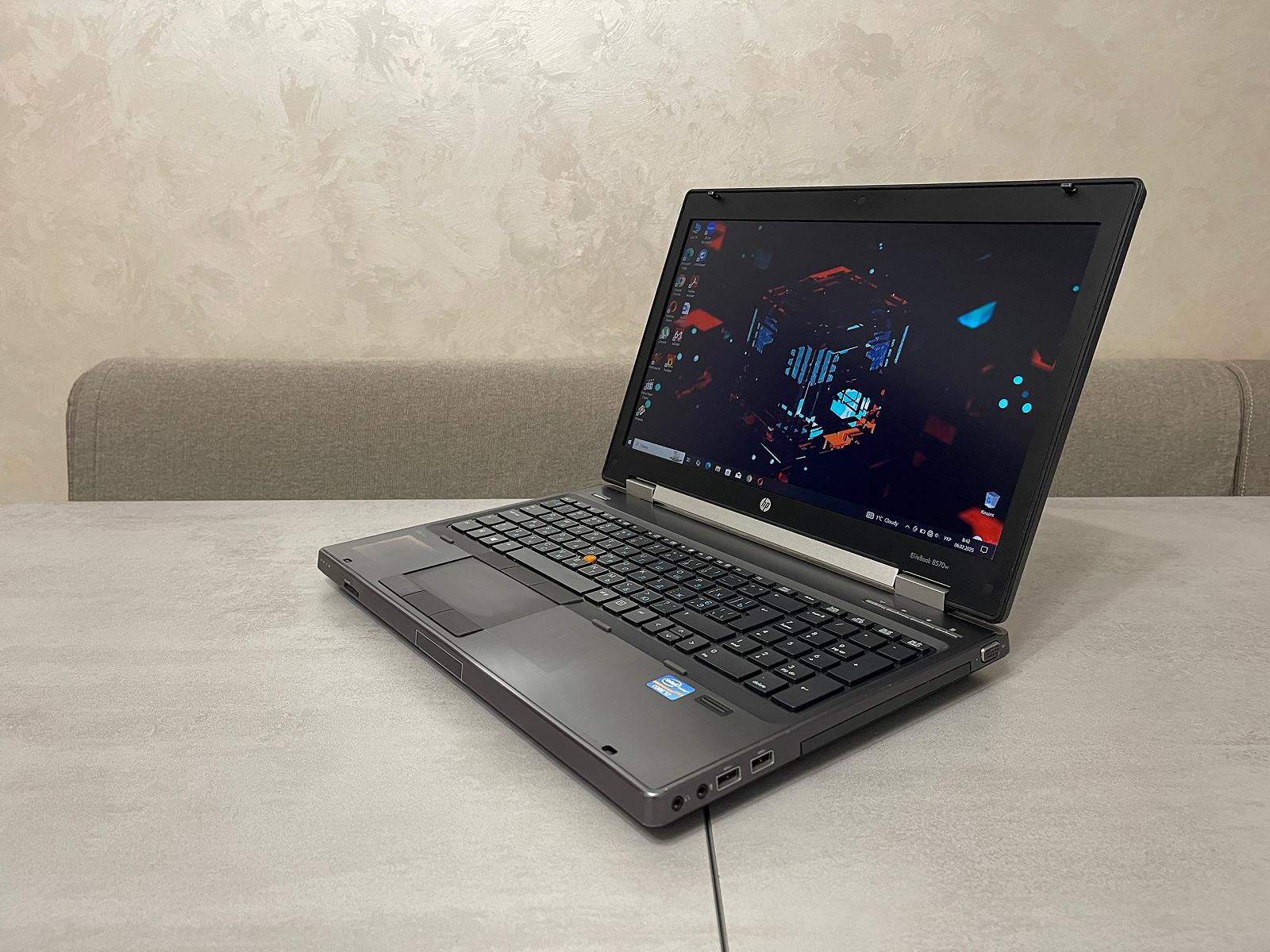 Ноутбук HP EliteBook 8570w, 15,6" FHD, i7-3720QM, 12GB, 64GB SSD+500GB HDD, Nvidia 2GB, фото №2