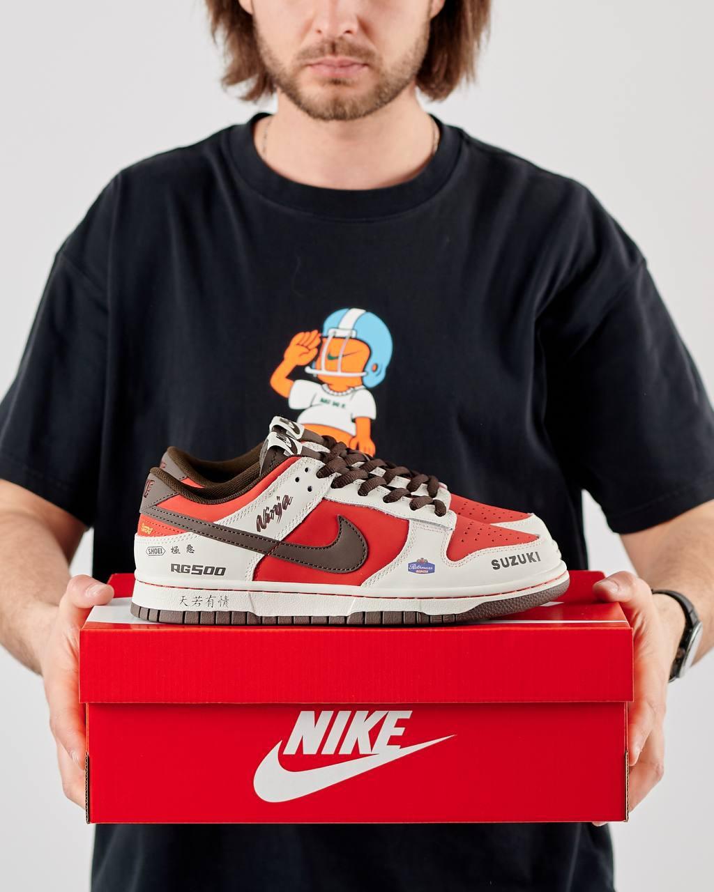 Кроссовки мужские SB Dunk Low Suzuki NINJA RG500 красные кожаные кеды найк сб данк демисезонная обувь, фото №10 Кроссовки мужские SB Dunk Low Suzuki NINJA RG500 красные кожаные кеды найк сб данк демисезонная обувь, фото №10