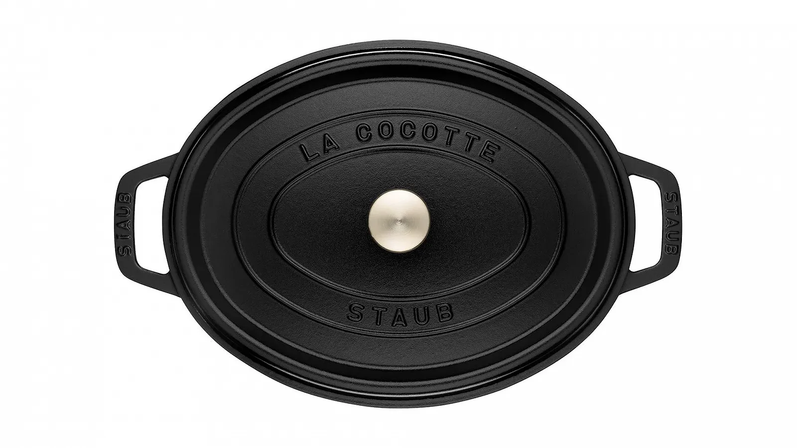 Кокот Staub Овальний чавунний емальований 33 см 6.7 л Чорний, фото №4