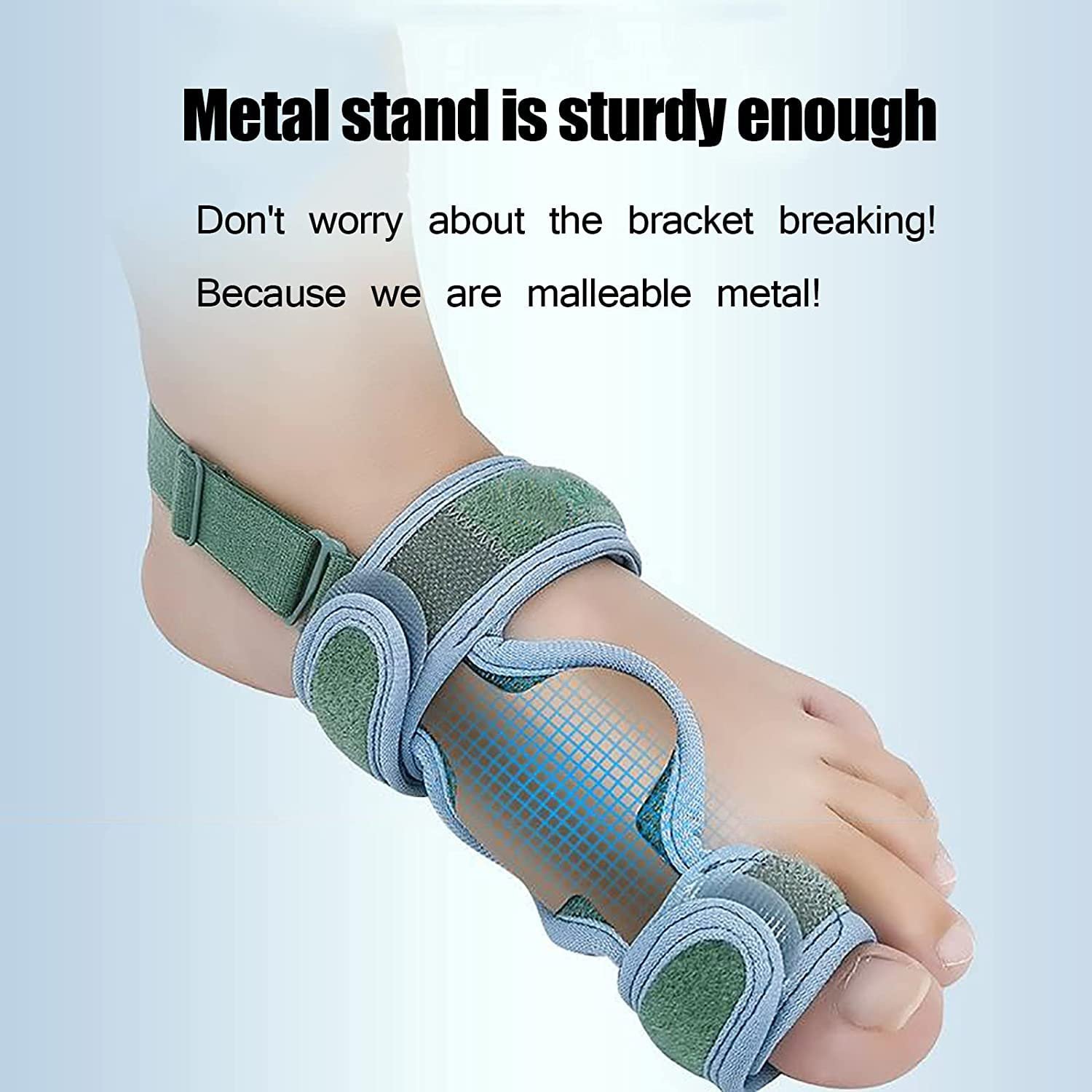 Коректор великого пальця стопи ортопедичний з регульованим розміром, дихаючий, міцний метал, який не легко деформується, для полегшення стану при вальгусній деформації великого пальця стопи, як для чоловіків, так і для жінок, фото №2 Коректор великого пальця стопи ортопедичний з регульованим розміром, дихаючий, міцний метал, який не легко деформується, для полегшення стану при вальгусній деформації великого пальця стопи, як для чоловіків, так і для жінок, фото №2