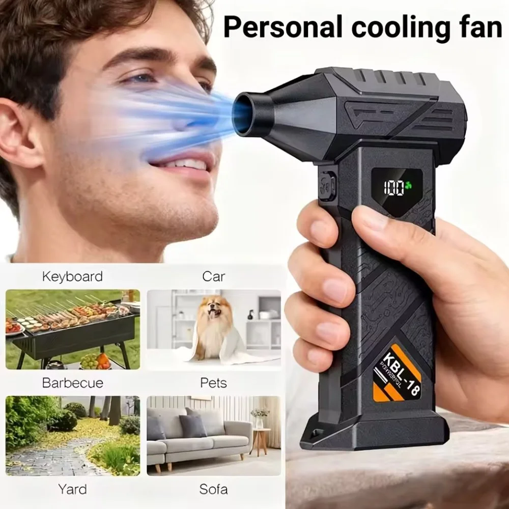 Портативний турбовентилятор Violent KBL-18 Turbo Jet Fan 150000 RPM Black, фото №6