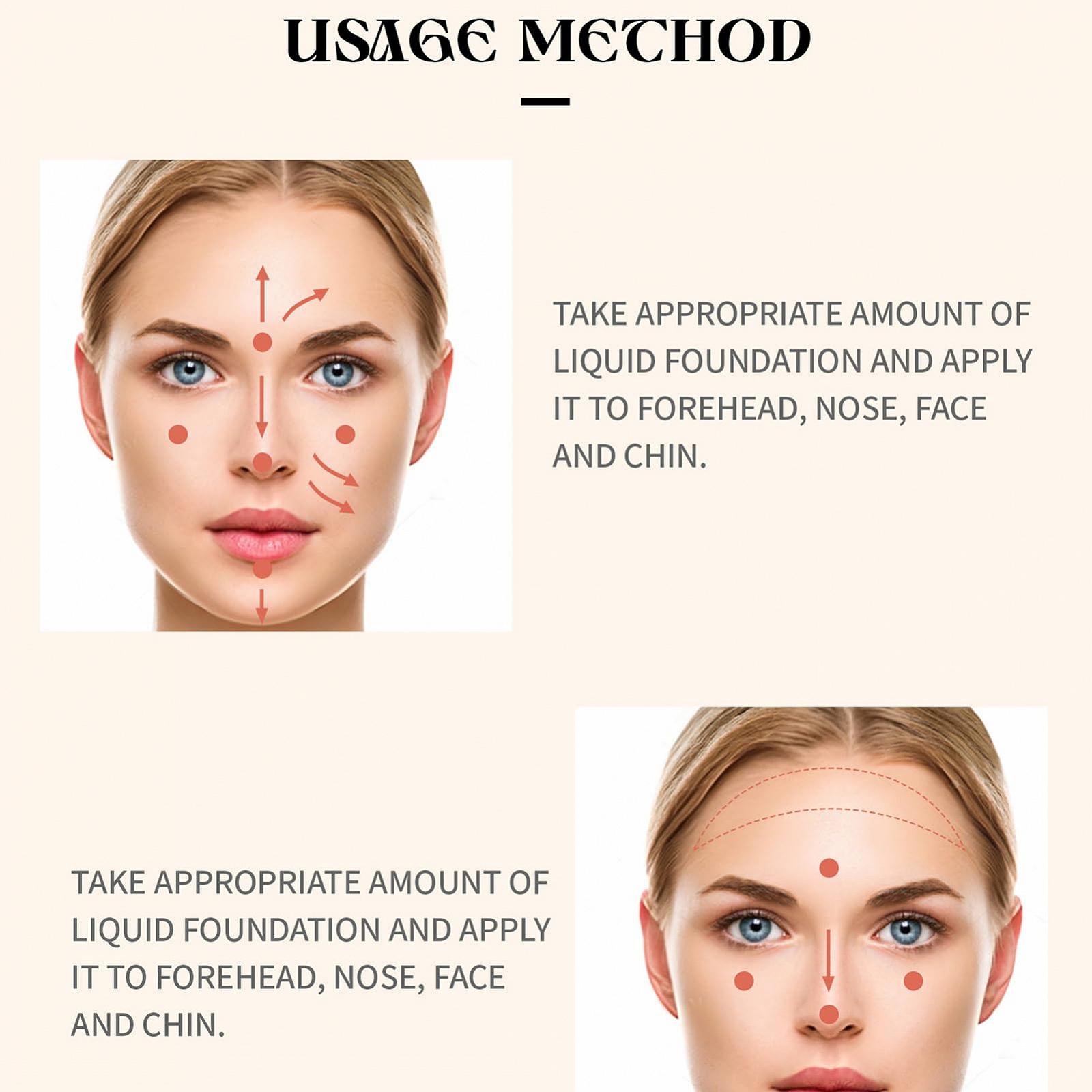 Neamou Concealer Langlebige Foundation з живленням і повним покриттям Водостійка, фото №5