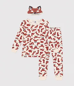 Пижама Petit Bateau с длинным рукавом и маска для мальчиков synthetic.ua - Фото 1