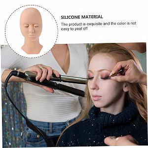 Голова Angoily Human Head Ресницы Парики Тело Силиконовый Гель Искусственная Голова Упаковка 3 шт. synthetic.ua - Фото 1