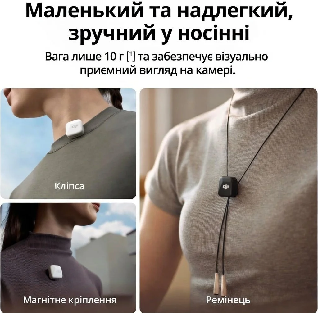 Микрофон DJI Mic Mini Arctic White, фото №2