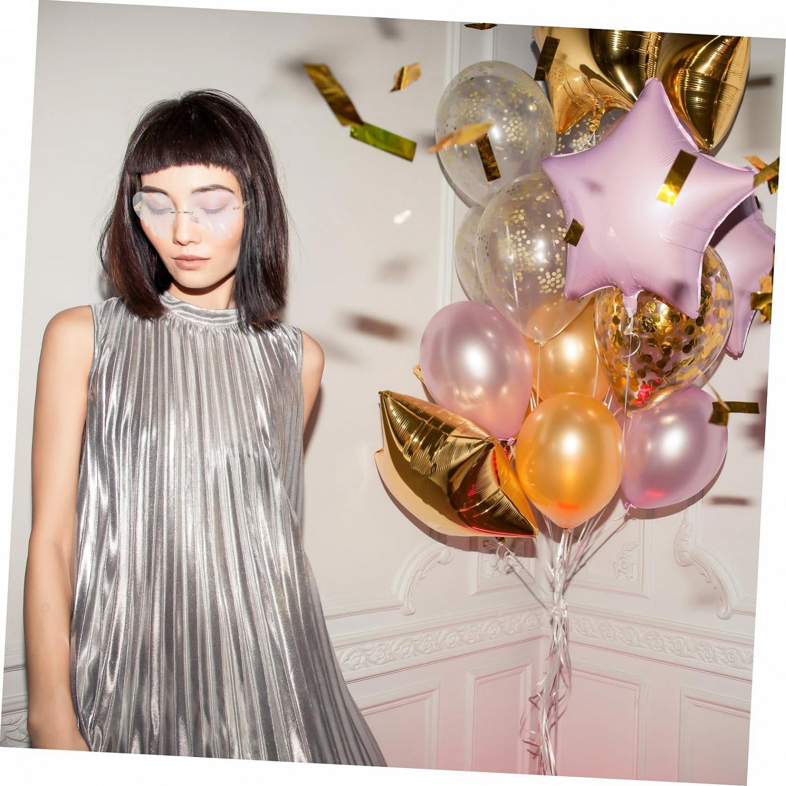 Сонцезахисні окуляри Крапля Любові PACKOVE Без оправи Серце Рожевий, фото №6