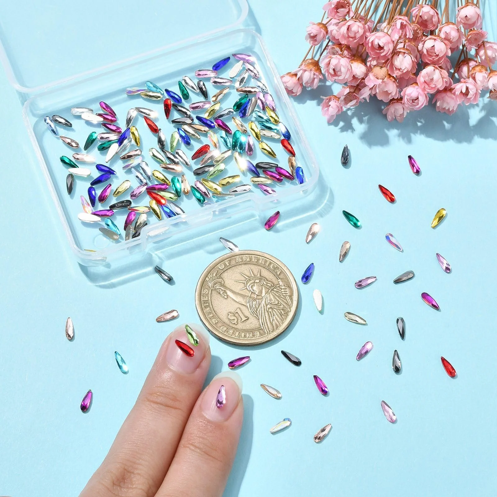 Подвески для ногтей овальные Ipotkitt 200 шт., разноцветные, стеклянные капли, украшения для ногтей, мини-кабошоны в форме водяной капли для DIY ногтей, лица, глаз, макияжа, поделок, фото №4 Подвески для ногтей овальные Ipotkitt 200 шт., разноцветные, стеклянные капли, украшения для ногтей, мини-кабошоны в форме водяной капли для DIY ногтей, лица, глаз, макияжа, поделок, фото №4