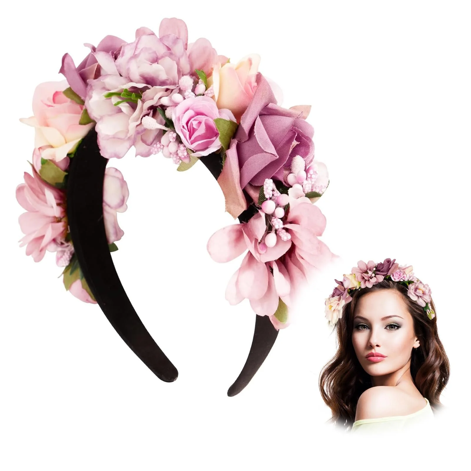 Обруч Квіти, фото №1