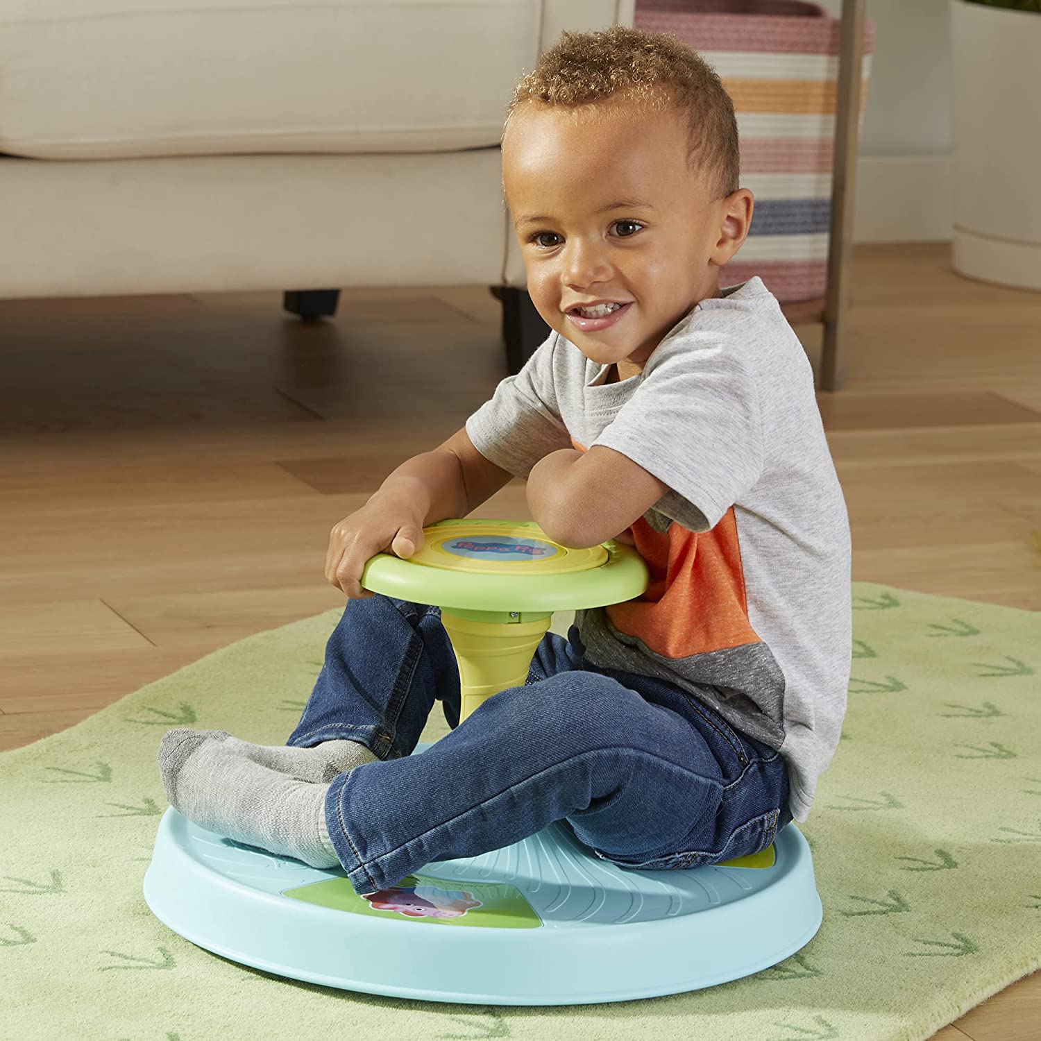 Игровой набор Playskool Peppa Pig Sit 'n Spin Musical Classic Spinning Activity Toy, фото №5