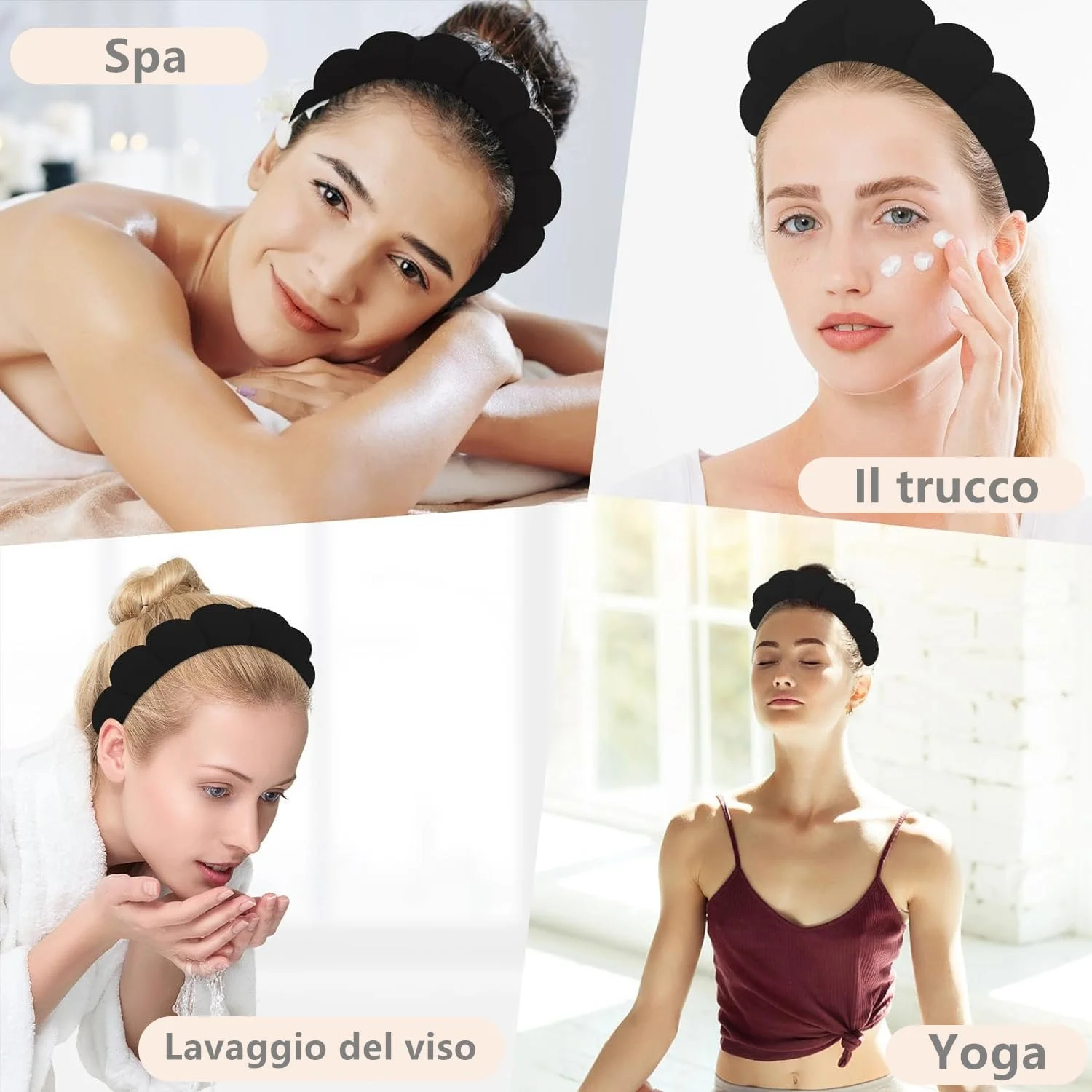 Ободок Wolke Оксамитовий Чорний, фото №7